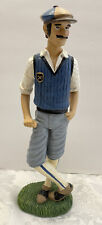 Male Golfer Statue Victorian Themed Resin Figurine Statue 10.5 Defect picture