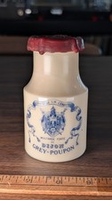 Vintage Dijon Grey Poupon Jar with Lid French  picture