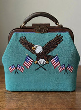 Native American Beaded Doctor Bag Antique Style Medical Bag Handmade Leather picture