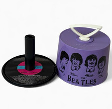 Vintage THE BEATLES 1966 Purple Disk-Go-Case Fab Four 45 RPM Spindle Holder picture