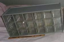 Akro-Mils 10-136 Cabinet Parts Drawers/Organizer 18-Drawer Good Cond. 18X8X6 In. picture