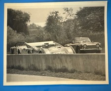 Vintage B&W 8x10 Photo Race Cars picture