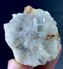 230 Ct Natural Aquamarine Crystal With Mica From Pakistan picture