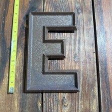 VINTAGE Adler Silhouette Letter CO Aluminum Sign LETTER E, 8 Inch Movie Marquis picture
