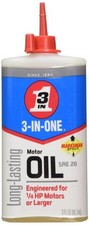 WD 40 3 in One Motor Oil SAE 20 High Grade Oil for Small Electric Motors 3 Oz picture
