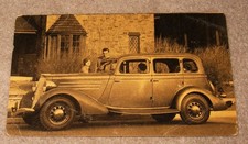 VINTAGE GREER-ROBBINS LOS ANGELES CA CLASSIC ANTIQUE CAR PHOTO POSTCARD picture