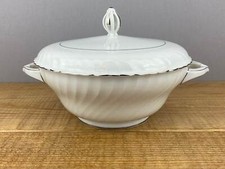 Royal Tettau Annette White Covered Serving Dish Vintage picture