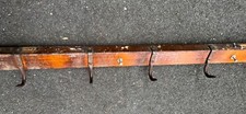 Vintage Meat Hook Rack NYC Meatpacking District Butcher Shop Meat Hook 6’/hooks picture