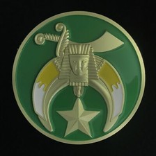 Shriners Small Auto Emblem  (Green) - 2