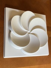 IKEA Rabatt 3D Wall Panel Deco White Plastic 1999 Space Age Verner Panton Style picture