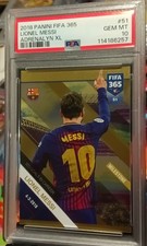 Panini Adrenalyn XL FIFA 365 2018 Lionel Messi MILESTONE #51 Psa 10 picture