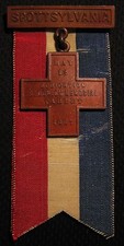 1887 GENERAL SEDGWICK MEMORIAL TABLET DEDICATION MEDAL BADGE - SPOTSYLVANIA picture