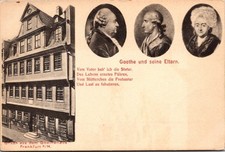 Goethehaus Frankfurt Germany Historic Building Portraits Goethe Vintage Postcard picture