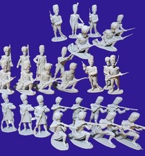 Vintage 1970's Airfix Waterloo Highlanders Soldiers 1815 #51462 29 Figures EUC B picture