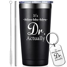 Grifarny Ph.D. Graduation Gifts for Women - It's Miss Ms Mrs Dr Actually Black picture