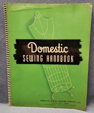 Vintage 1947 Domestic Sewing Handbook Machine Manual Spiral How-To Craft Book picture