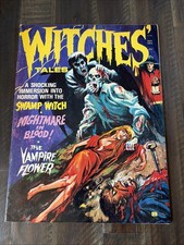 Witches’ Tales July 1974 Vintage Horror Comic Magazine Swamp Witch Vampire picture