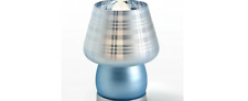 Frosted Satin Glass Plaid Accent Lamp by Valerie icy blue picture