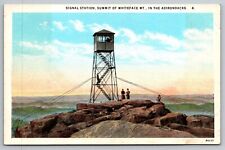 Signal Station. Summit of Whiteface Mountain. New York Postcard picture