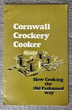 Vtg 1973 Cornwall Crockery Slow Cooker Recipes Book Cookbook Retro Kitchen picture