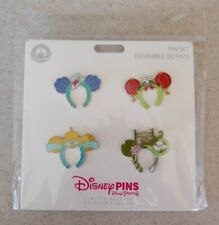 Disney Pin #153063 Ariel Mulan Jasmine Tiana - Princess Ears Hat Booster Set picture