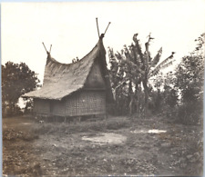Indonesia, Java, Typical House, Vintage Print, ca.1900 Vintage Print  picture