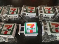 Lot of 10 - 7-Eleven Miniature Light Sign Magnet Convenience Store Mini LED picture