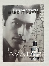 1998 VTG Avatar Men's Fragrance Magazine Ad Scent Insert -  picture