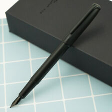 New Picasso 916 Metal Black Fountain Pen BLACK EF/M/Bent Nib Office Gift Ink Pen picture