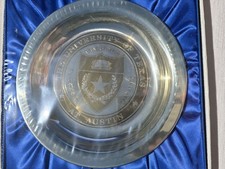 1972 University Of Texas Austin Franklin Mint Sterling Silver 24kt Gold Plate picture