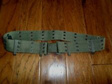 GENUINE AUSTRIAN MILITARY ARMY COMBAT PISTOL BELT AND BUCKLE HEAVY WEB MATERIAL picture