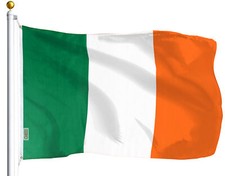 FLAG OF IRELAND LARGE 3 X 5 FEET IRISH EIRE INDOOR OUTDOOR, GROMMETS,  picture