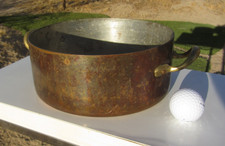 Vintage Copper Sauce Pan with Brass Handles | Bongusto Italy | 9