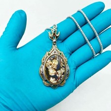 Sericho Pallasite Meteorite Pendant Space Jewelry Necklace With A Certificate picture