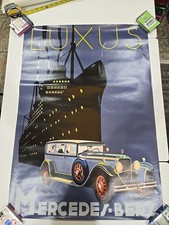 MERCEDES-BENZ Advertising Poster LUXUS Luxury 23x33