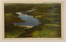 Vintage Postcard, Aerial View of McDaniel Lake, Springfield, Missouri picture