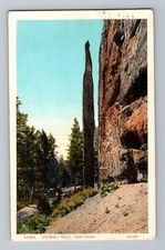 Chimney Rock Cody Road Wyoming Postcard #24804 Haynes Picture Shops 1930 picture