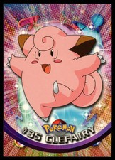 1999 Topps Pokemon #35 Clefairy TV Animation Edition Series 1 Blue Logo NM picture