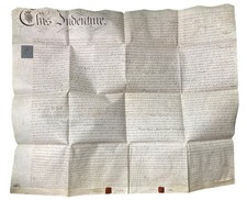 Gloucester County United Kingdom UK Antique 1816 Vellum Indenture Deed, Cadle picture