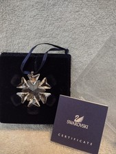 Swavorski snowflake ornament, with cert, no outer box picture