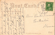 1910 Melbourne Florida Postmark Brevard County Floral Postcard Rough picture