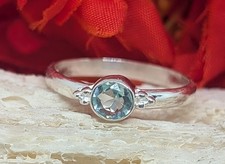 Blue Topaz ring set in 925 silver picture