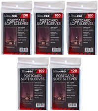 500 Ultra Pro Postcard Soft Sleeves Archival Safe Acid Free Collectible Storage picture