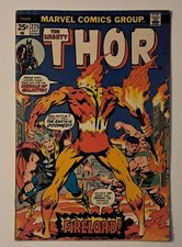 Thor #225 (1st app of Firelord Herald of Galactus) 1974 picture