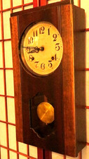 TRADE S MARK/SEIKOSHA/SEIKO 8 DAY MECHANICAL ANTIQUE LATE 1800th WALL CLOCK picture