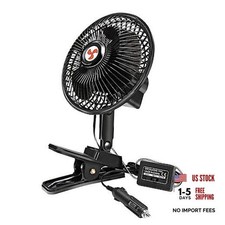 12V Oscillating Car Fan, 6 in, for Truck RV Car,360° Cooling picture