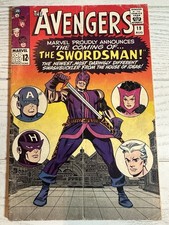 Avengers #19 Aug 1965 The Coming of Swordsman 1st Appearance Good picture