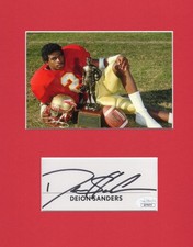 Deion Sanders Florida State Seminoles HOF Signed Autograph Photo Display JSA picture