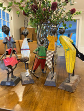 Lot of 5 Vintage Manuel Felguerez Metal Sports Sculptures Mid Century Mexican picture