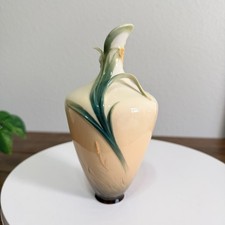 Dragonfly FRANZ Porcelain  Ewer Vase 7 in. Art Nouveau Style FZ00189 picture
